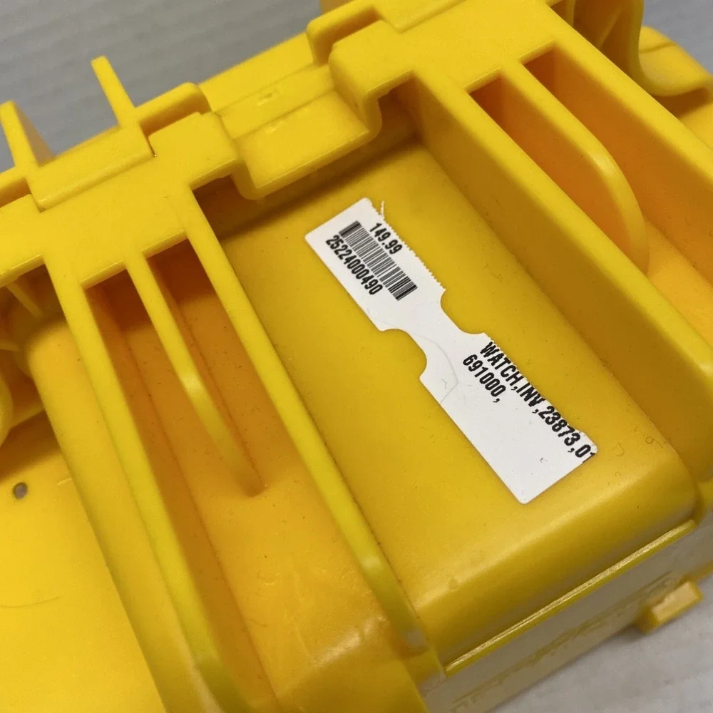 INVICTA Waterproof Heavy Duty Hard Plastic Watch Box Case Storage Yellow